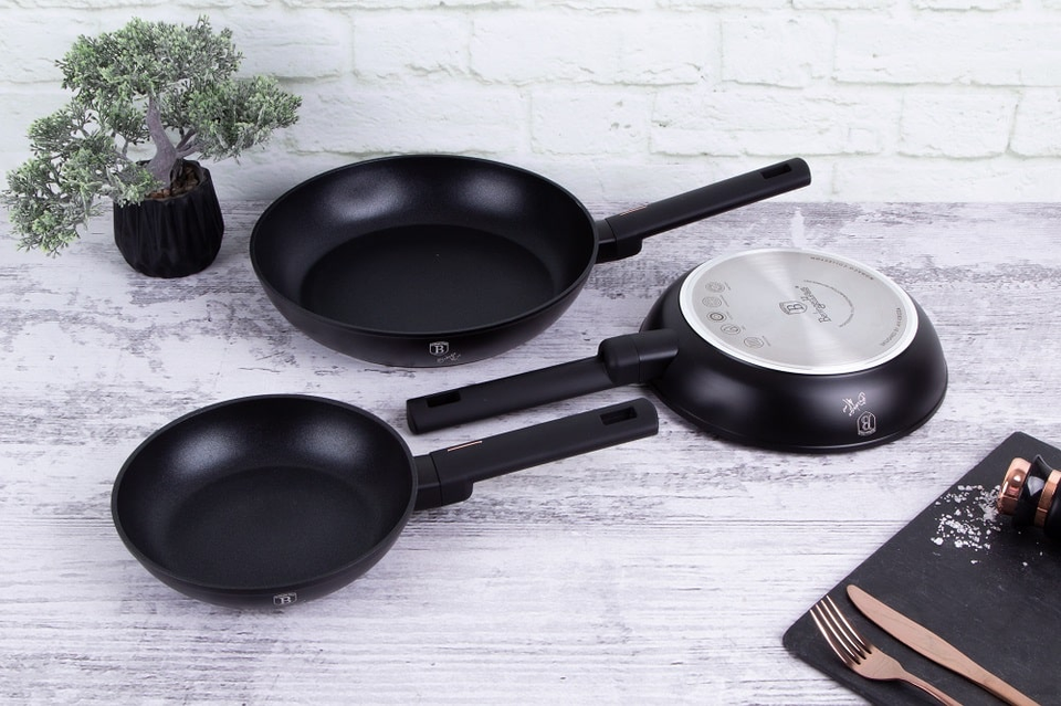 3-Piece Frying Pan Set Berlinger Haus BH7095 Monaco Collection