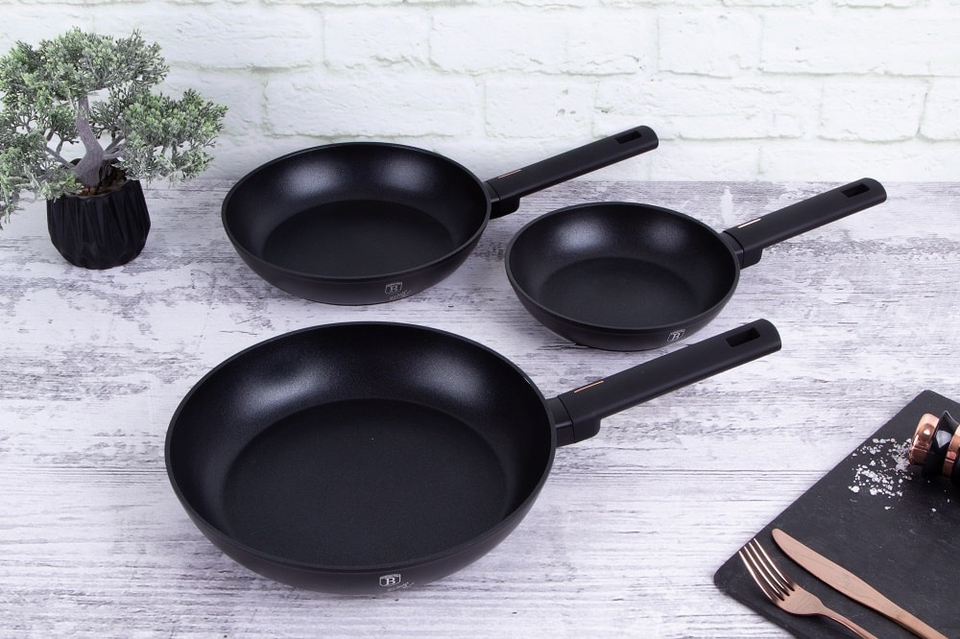 3-Piece Frying Pan Set Berlinger Haus BH7095 Monaco Collection