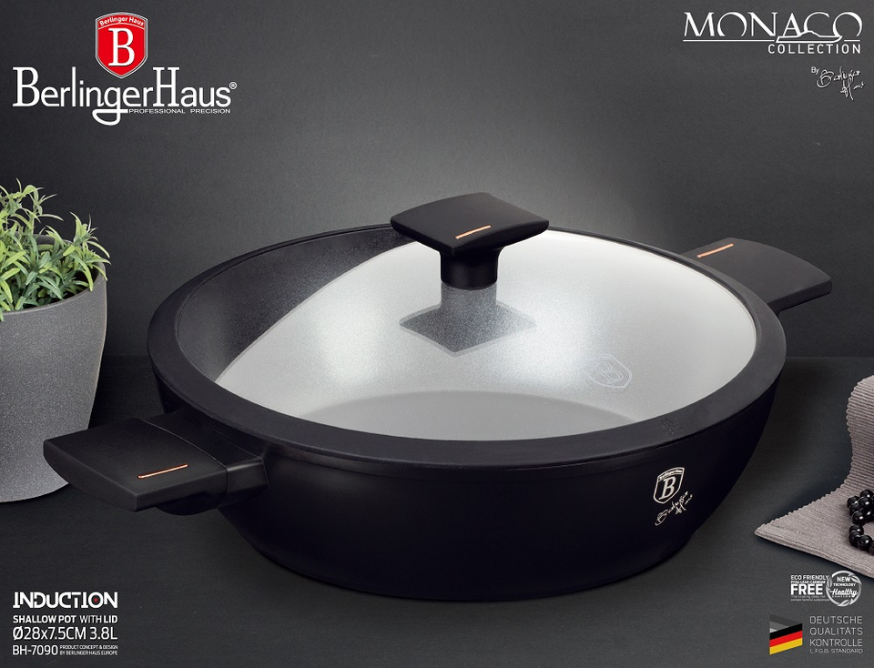 Shallow Pot 28 cm Berlinger Haus BH-7090 Monaco Collection