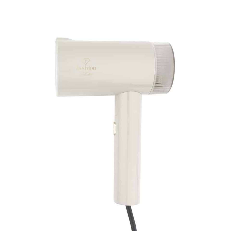 Foldable Handheld Steamer FTV0126 – Cream–Gold | 1000W Portable Garment Steamer | Fashion by Berlinger Haus