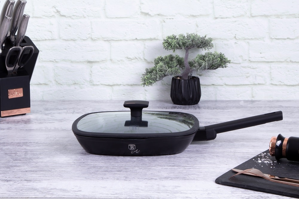 Grill Pan with Lid Berlinger Haus BH 7093 Monaco Collection