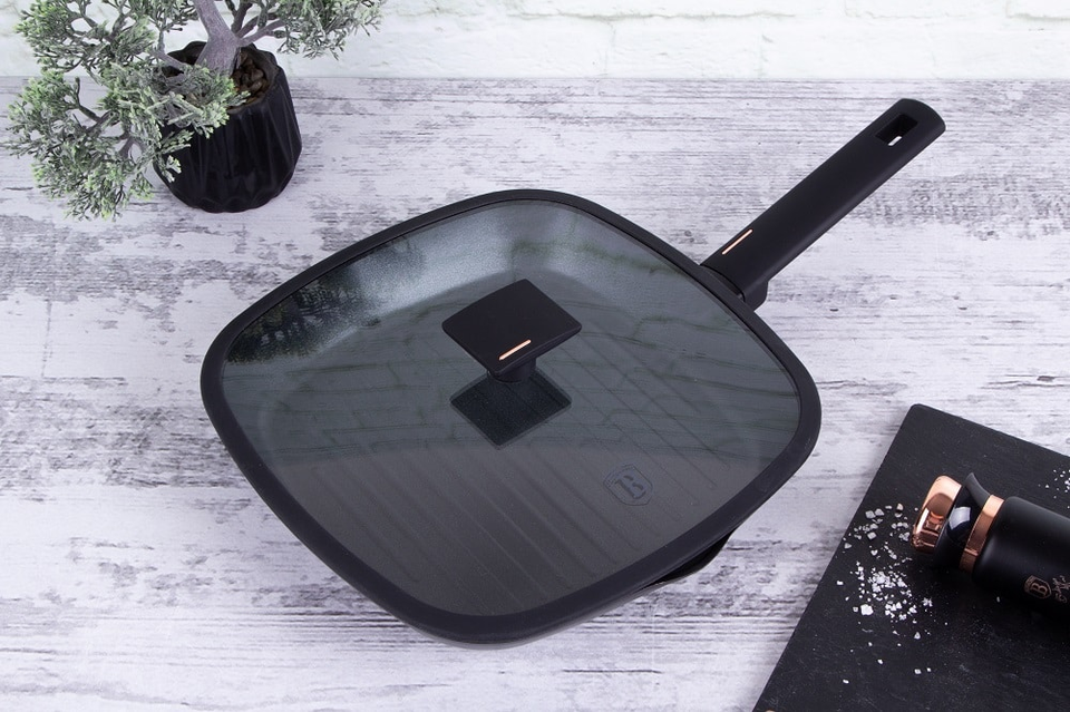 Grill Pan with Lid Berlinger Haus BH 7093 Monaco Collection