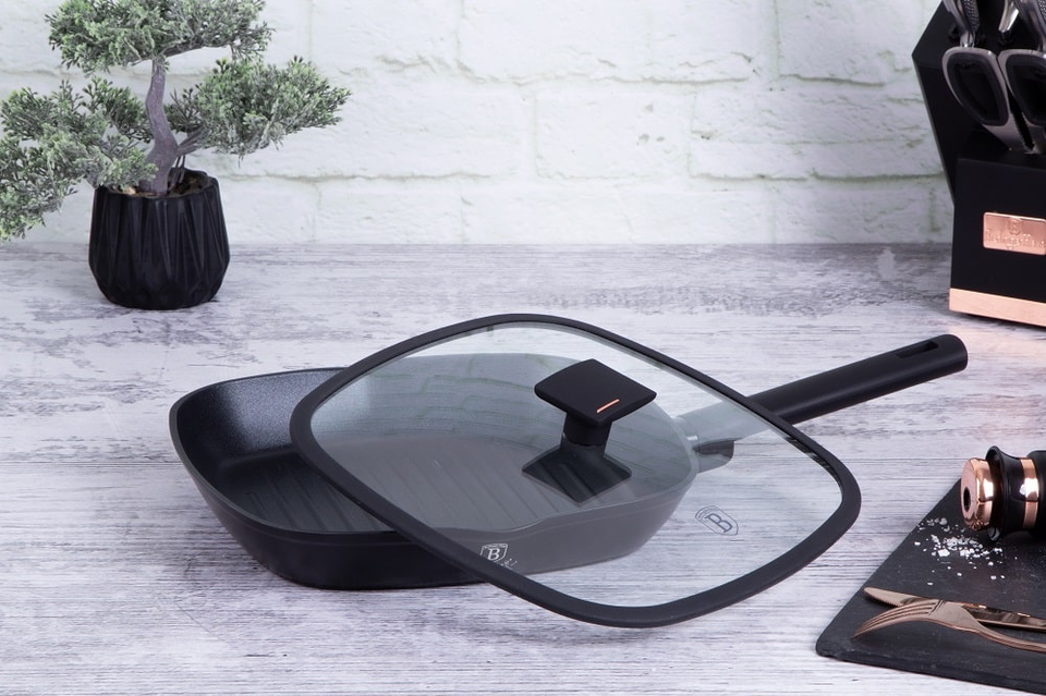 Grill Pan with Lid Berlinger Haus BH 7093 Monaco Collection