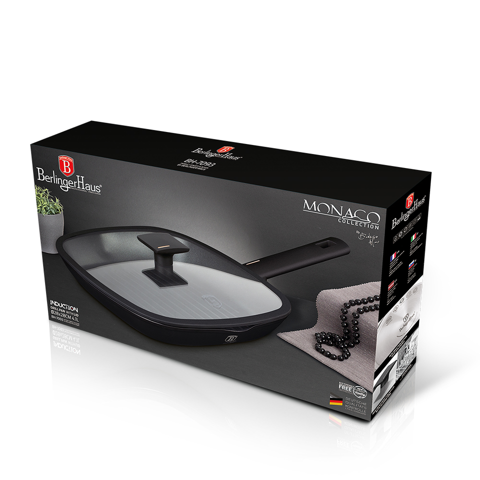 Grill Pan with Lid Berlinger Haus BH 7093 Monaco Collection