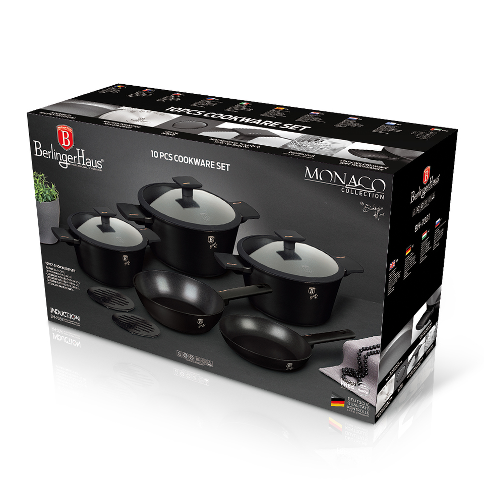 Berlinger Haus BH-7081 Monaco Collection 10 Piece Cookware
