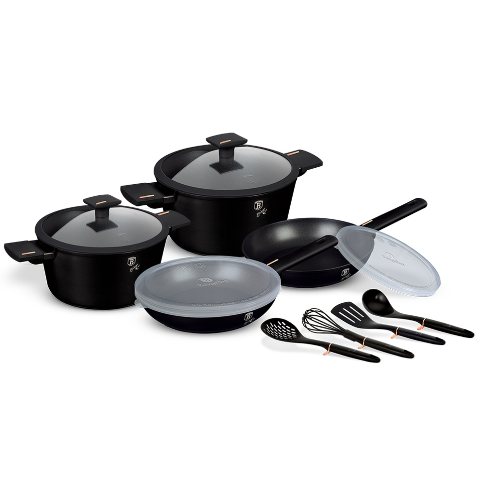 12-Piece Cookware Set Berlinger Haus BH-7097 Monaco Collection