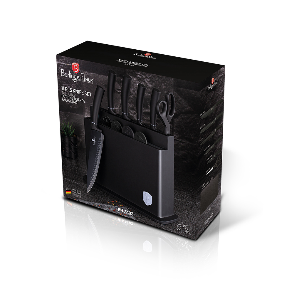 11-Piece Knife Set Berlinger Haus BH-2492 Black Silver