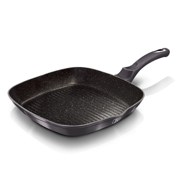 GRILL PAN 28 CM BERLINGER HAUS BH-6901 CARBON PRO COLLECTION