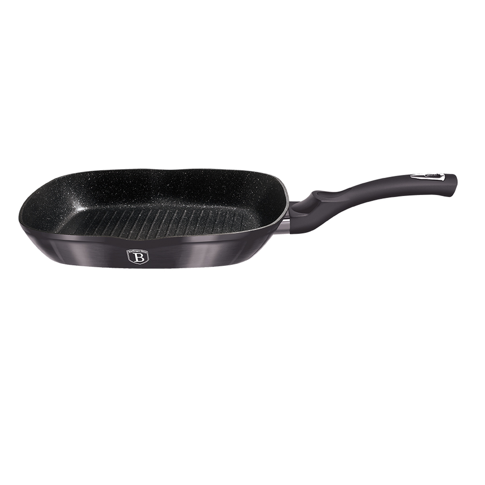 GRILL PAN 28 CM BERLINGER HAUS BH-6901 CARBON PRO COLLECTION