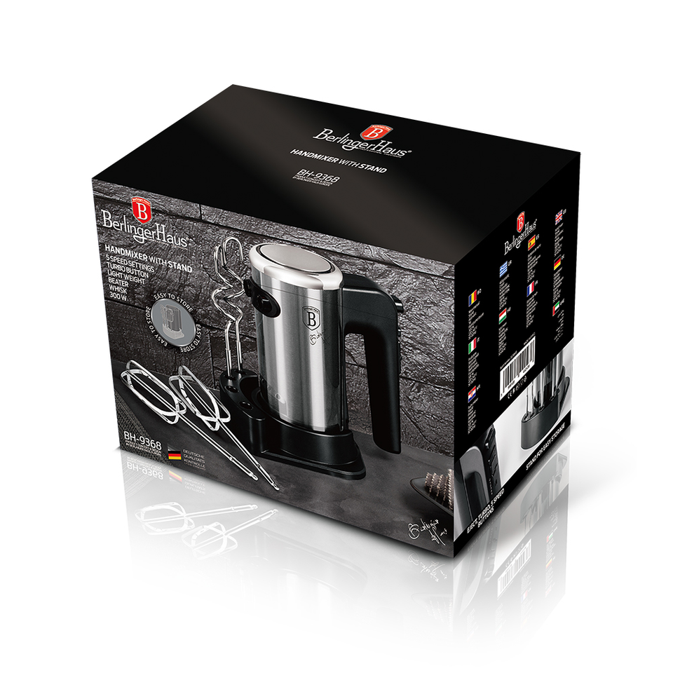 Hand Mixer Berlinger Haus BH-9368 Black Silver Collection