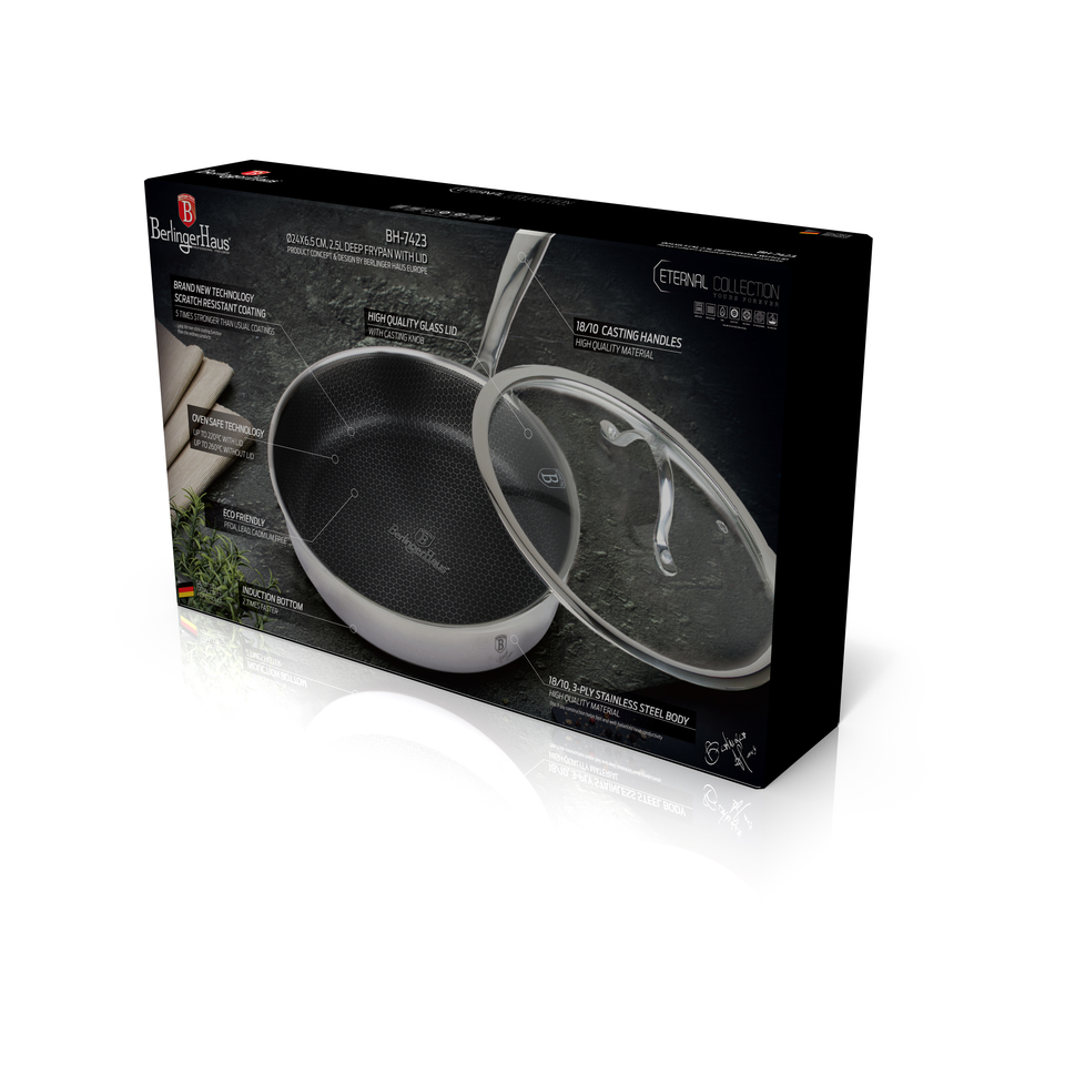 Deep Frying Pan 24 cm Berlinger Haus BH-7423 Eternal Collection