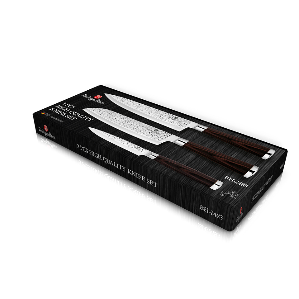 3-Piece Knife Set Berlinger Haus BH-2483  Shine Basalt