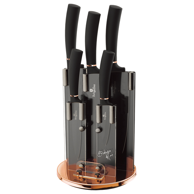6-Piece Knife Set Berlinger Haus BH/2336 Black Rose Collection