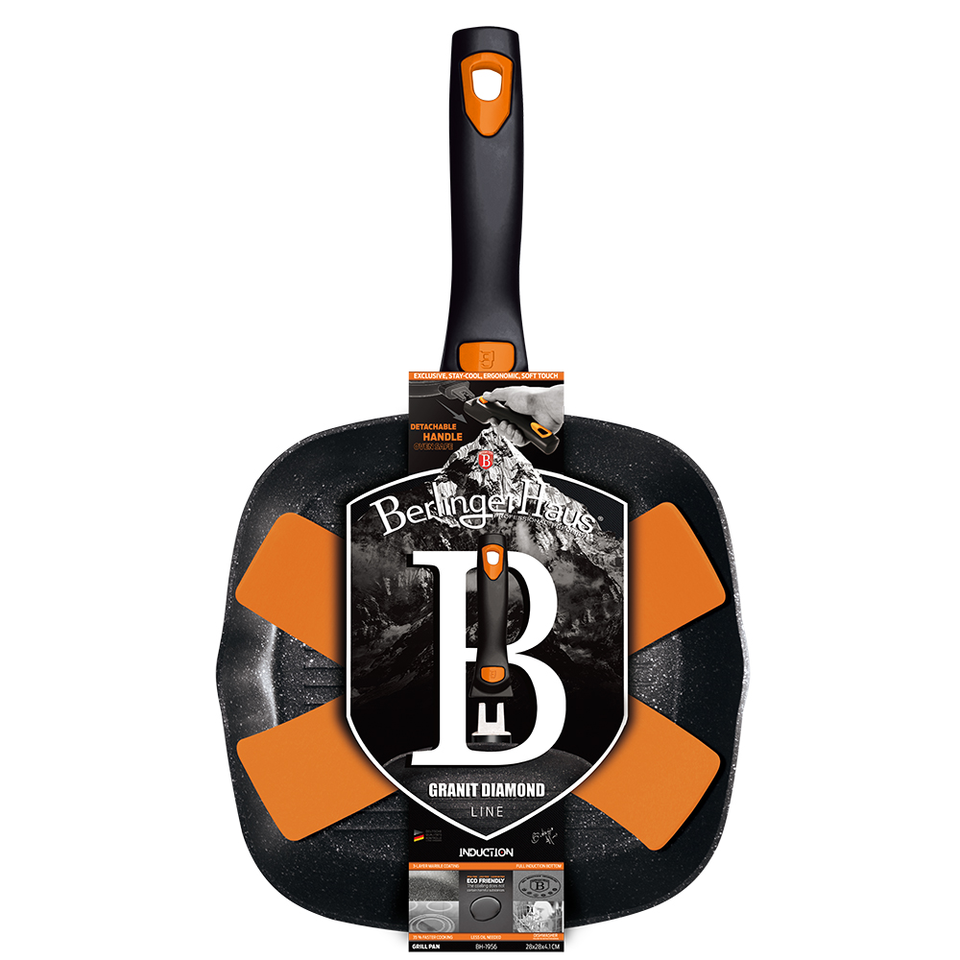 Grill Pan 28 cm Berlinger Haus BH-1956 Granit Diamond Collection