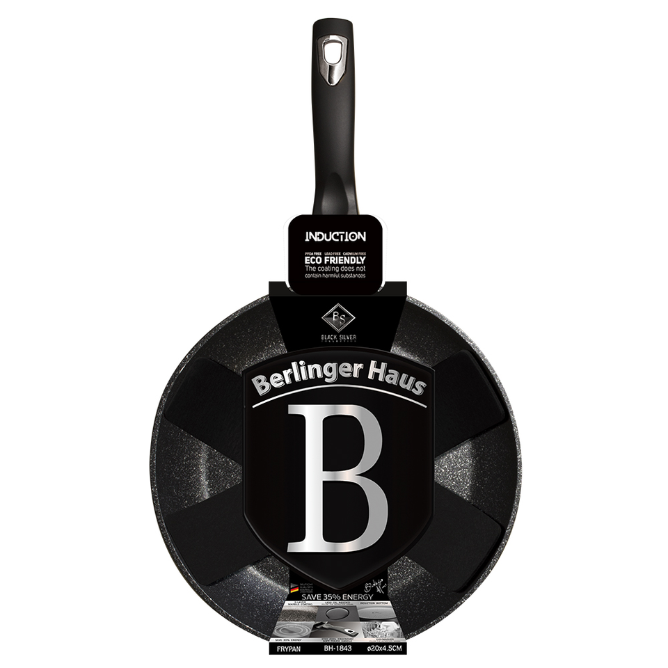 Frying Pan 20 cm Berlinger Haus BH-1843 Black Silver Collection