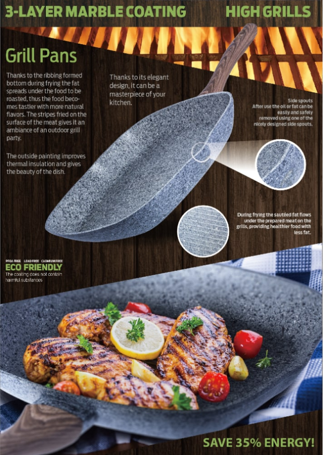 3 pcs frypan set Berlinger Haus BH 1215 Forest Line