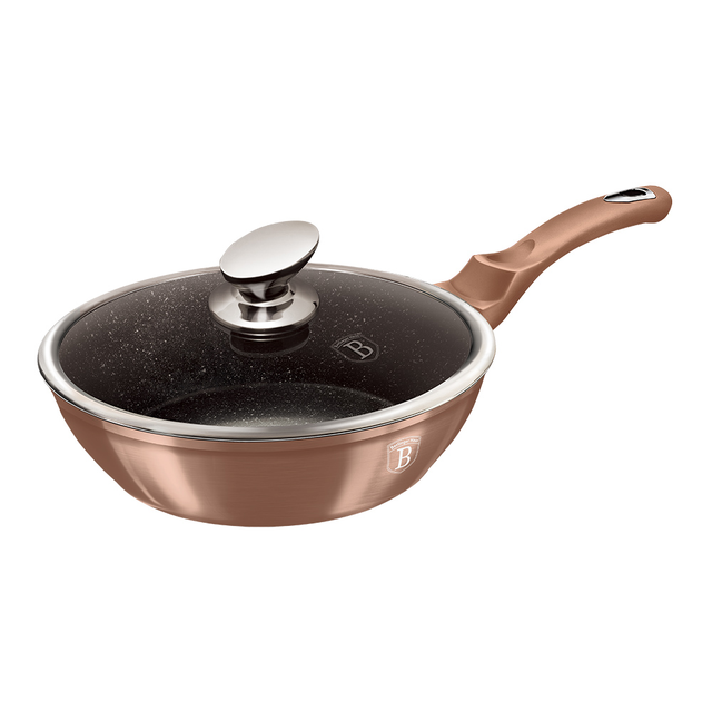Deep Frying Pan 24 cm Berlinger Haus BH/1517 Rose Gold Collection