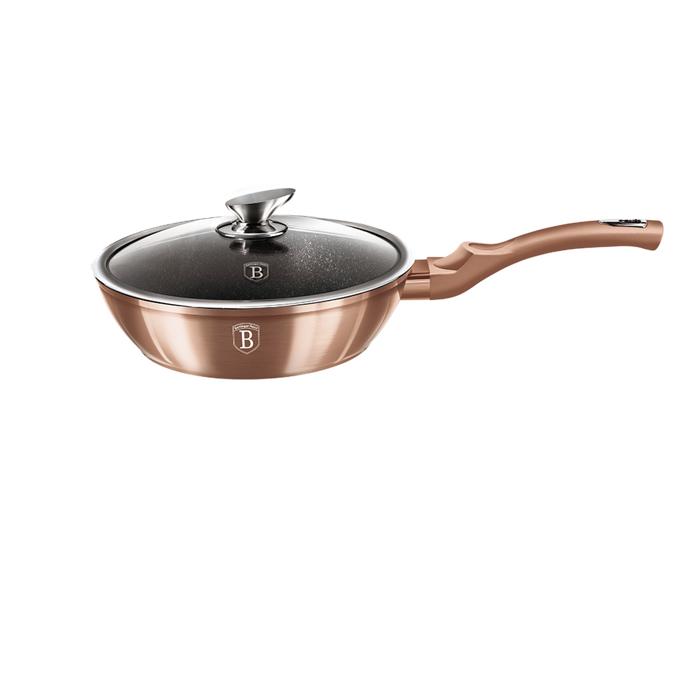 Deep Frying Pan 24 cm Berlinger Haus BH/1517 Rose Gold Collection