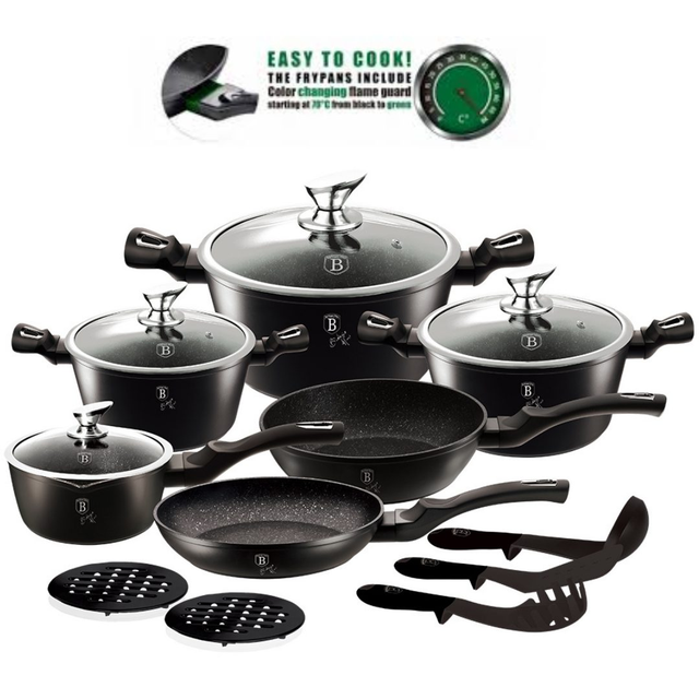 15-Piece Cookware Set Berlinger Haus BH/1474 Changing Flameguard Line