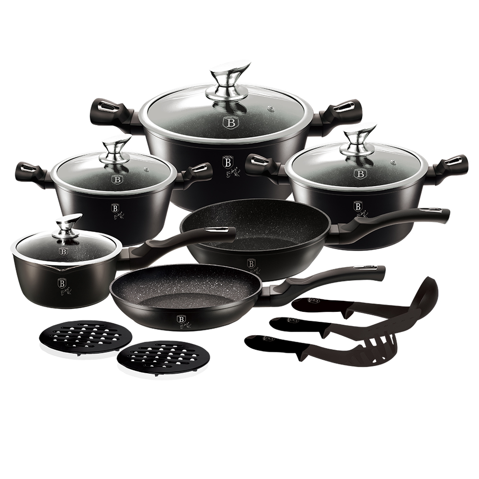 15-Piece Cookware Set Berlinger Haus BH/1474 Changing Flameguard Line
