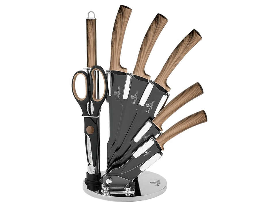 8-Piece Knife Set with Stand Berlinger Haus BH/2287 Wooden Handles