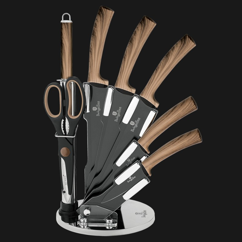 8-Piece Knife Set with Stand Berlinger Haus BH/2287 Wooden Handles