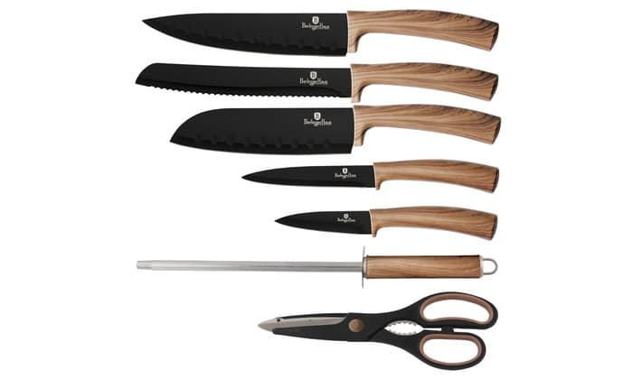 8-Piece Knife Set with Stand Berlinger Haus BH/2287 Wooden Handles