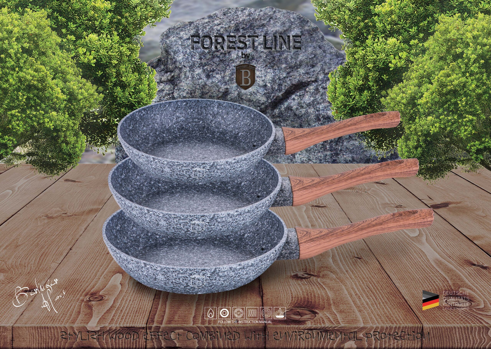 3-Piece Frying Pan Set Berlinger Haus BH/1214 Forest Line
