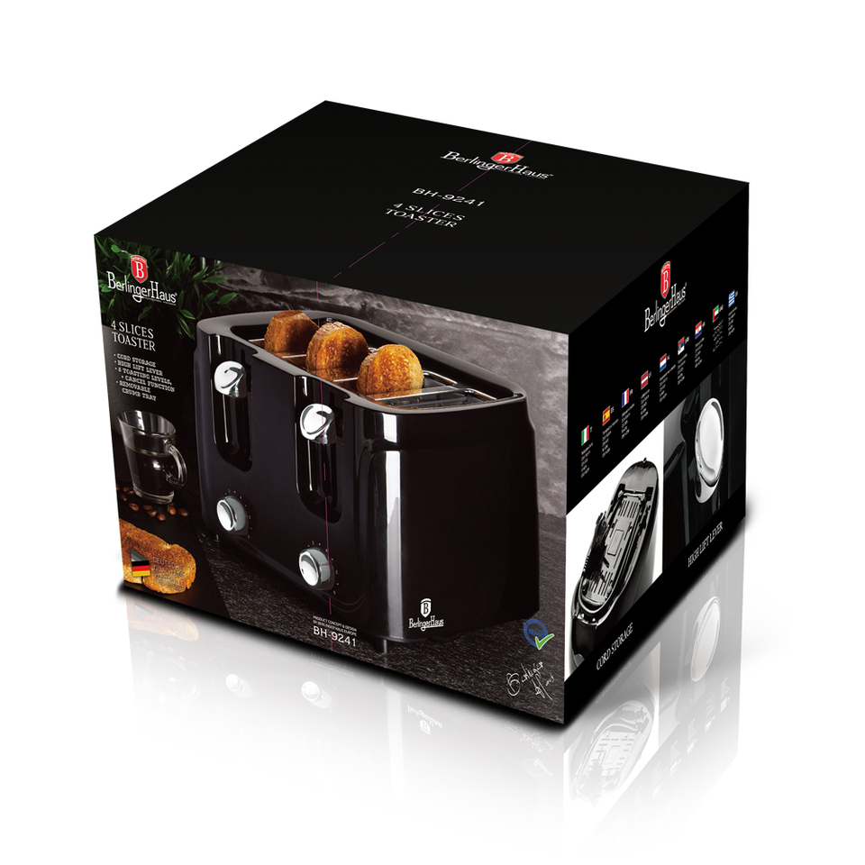 4-Slice Toaster Berlinger Haus BH-9241 Black Silver