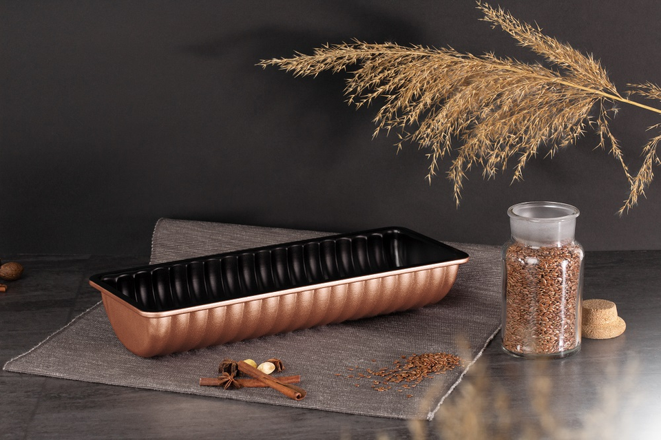Ribbed Loaf Tin Berlinger Haus BH-7639 Rose Gold Collection