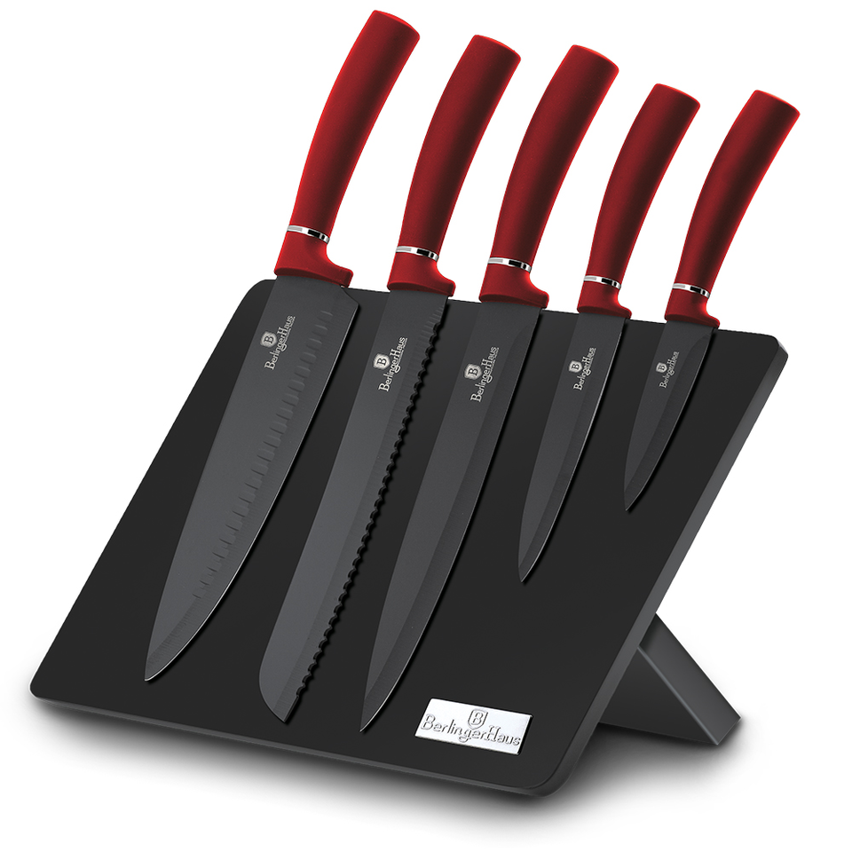6-Piece Knife Set Berlinger Haus BH-2519 Burgundy Collection