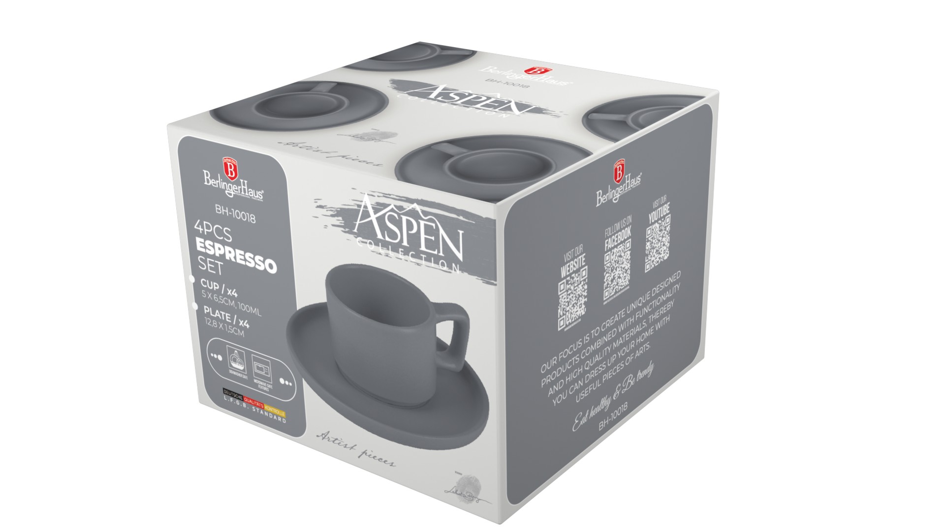 BH-10018-2.jpg 4+4 részes espresso csésze készlet - Image 1