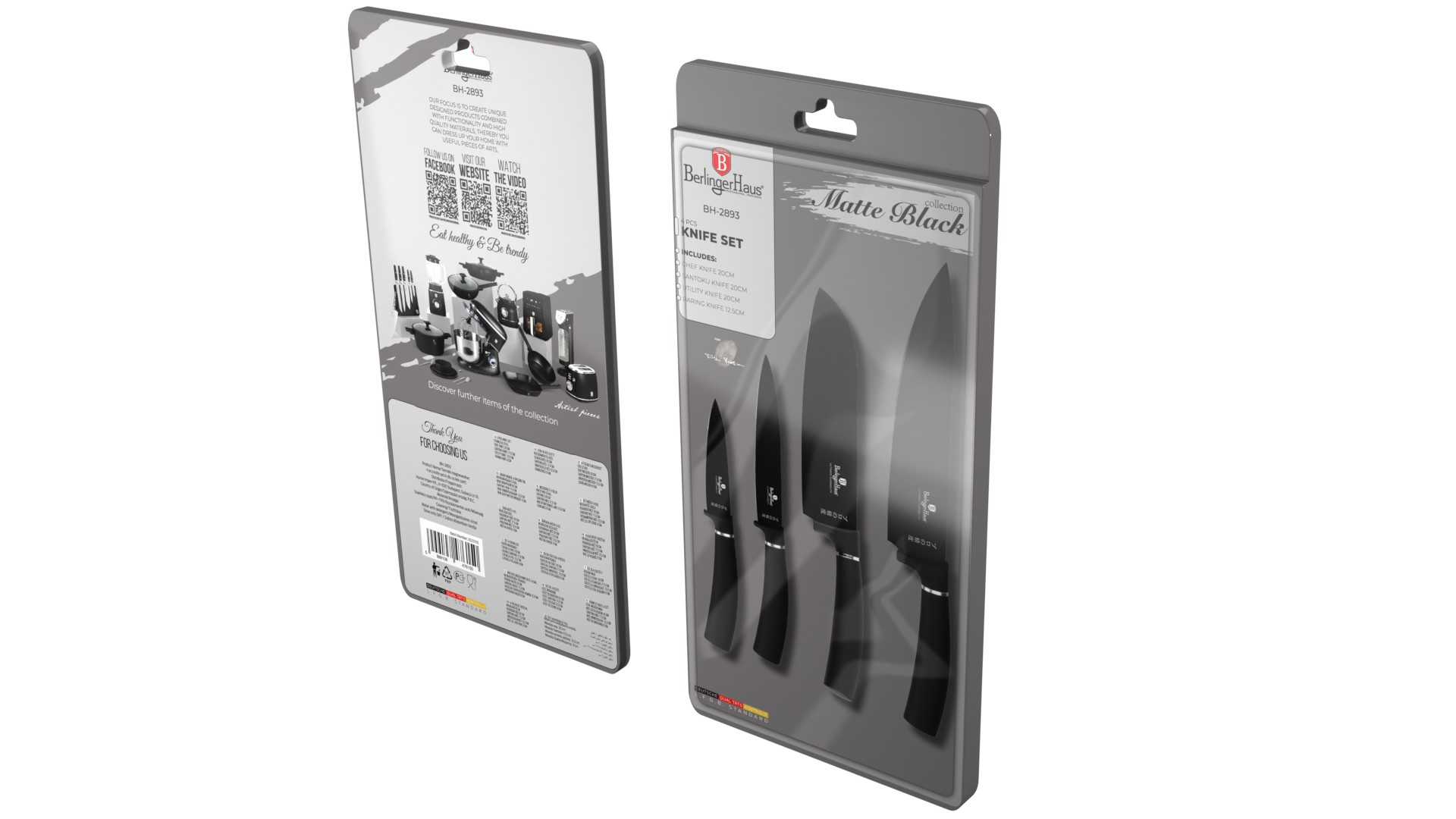 BH-2893-2.jpg 4 részes késkészlet - Image 1