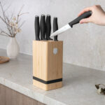 6 részes késkészlet bambusz állvánnyal