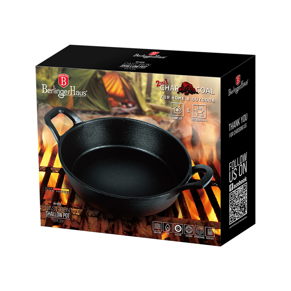 BH-6536-2.jpg Öntöttvas lábas (18 cm) - Image 1