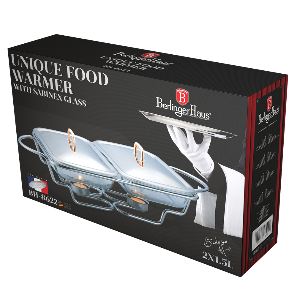 BH-8622-2.jpg Melegentartó, téglalap (2x1,5 L) - Image 1